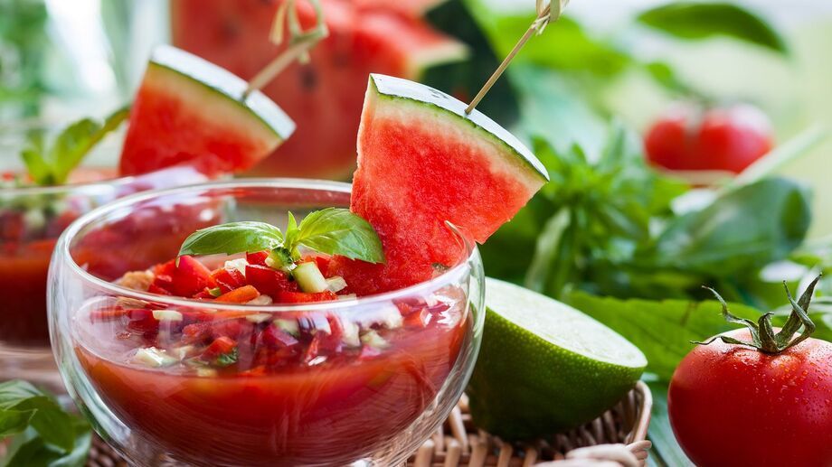 Gazpacho with Watermelon