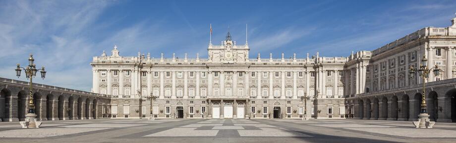 The Royal Palace in Madrid.