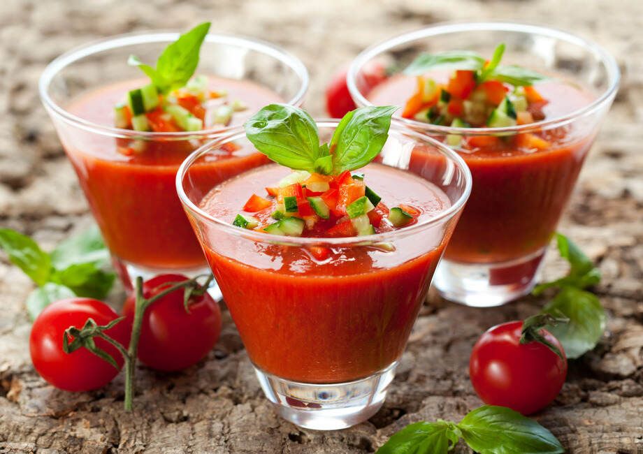 Andalusian gazpacho is one of the most recognized dishes of the Mediterranean diet.