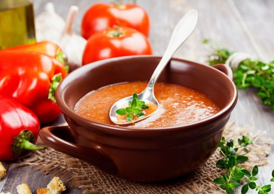 The Andalucian gazpacho is a summer recipe par excellence.