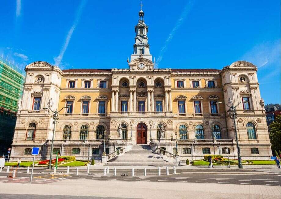 Bilbao City Hall is occupying the site of the former convent of San Agustín, destroyed during the First Carlist War.