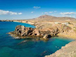 This is a beach in Lanzarote