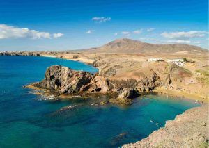 This is a beach in Lanzarote