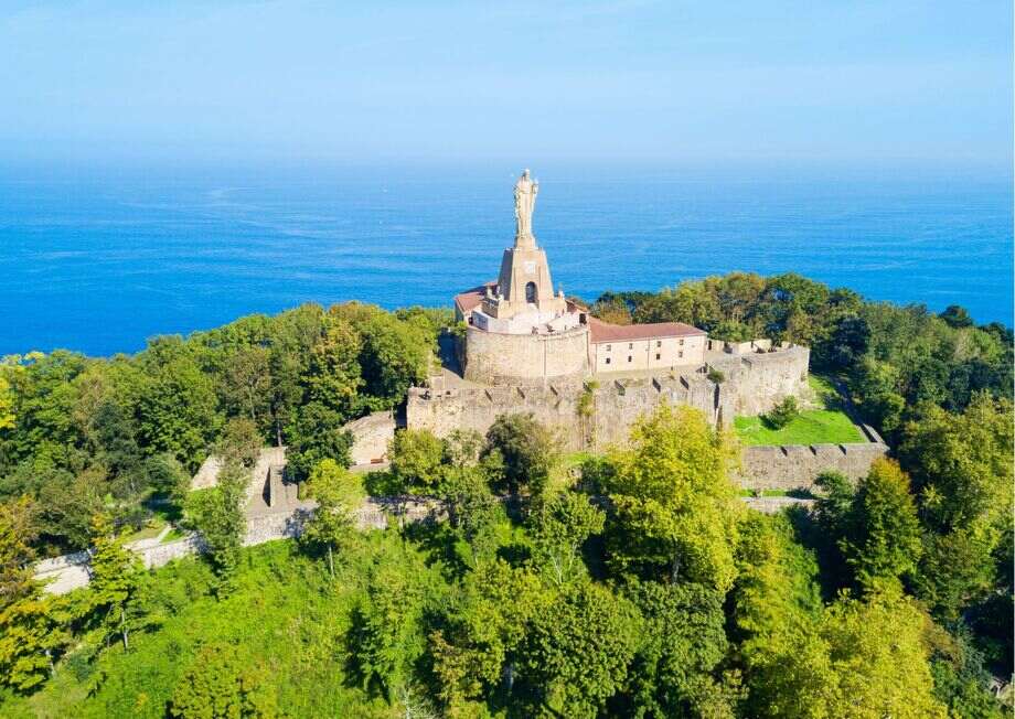 Mount Urgull stands as a historic landmark in San Sebastian.