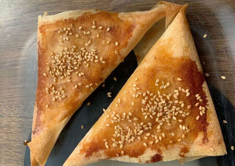 Embrace cooking joy with gourmet cheese triangles.