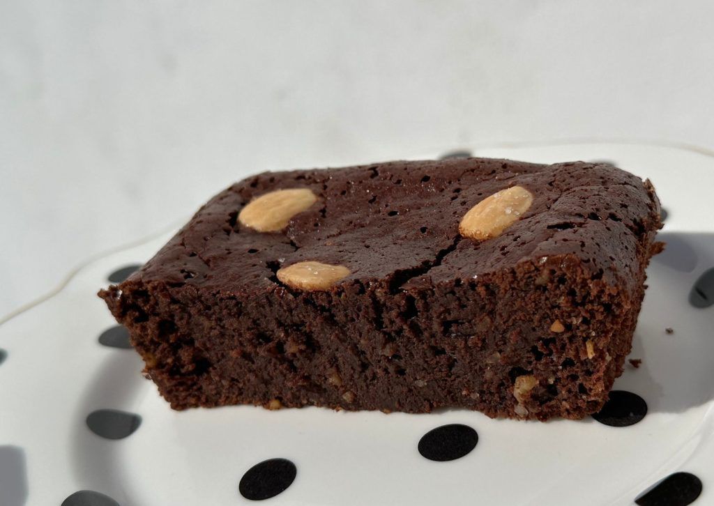 Elevate your treats with brownie with Marcona almonds.