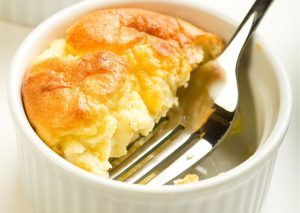 cheese souflle with mahon cheese