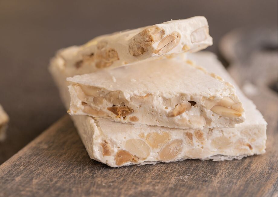 Enjoy the satisfying crunch of tradition with every bite of turron de Alicante