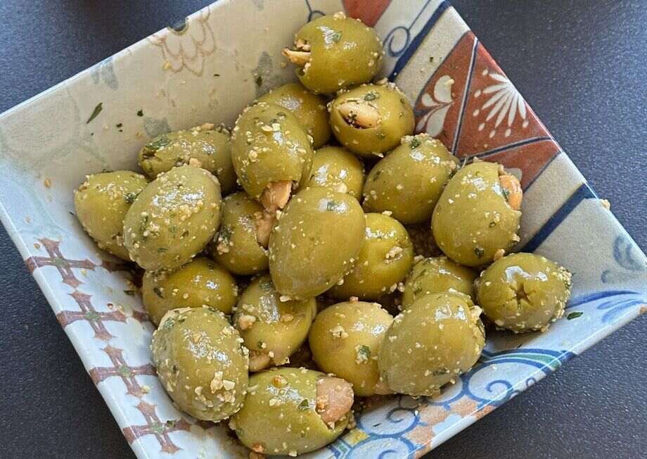 If you're looking for a quick and gourmet snack, almond stuffed olives are the answer.