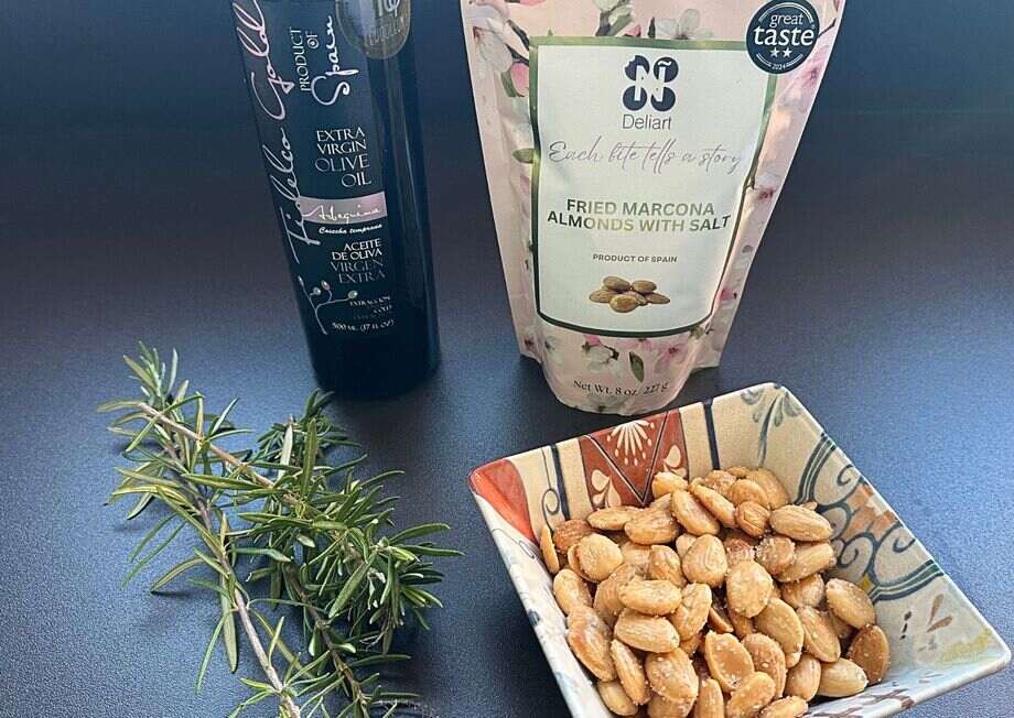 A touch of rosemary transforms basic Marcona almonds into a gourmet snack.