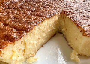 Lactose-Free Burnt Basque Cheesecake