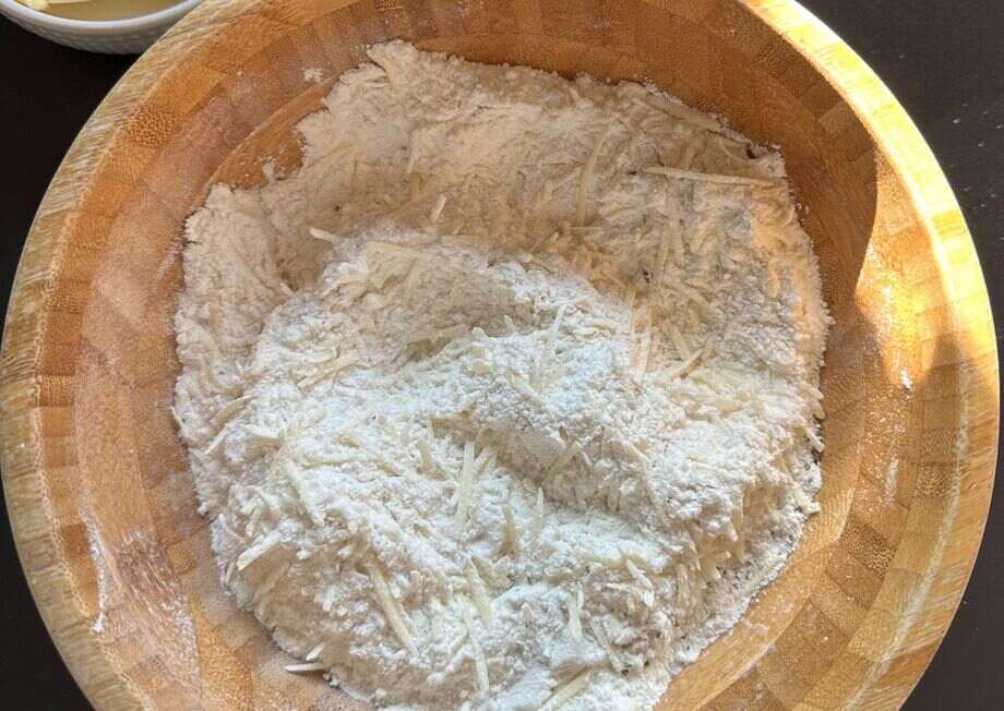 Cheese crackers, elevated with Mahon cured.