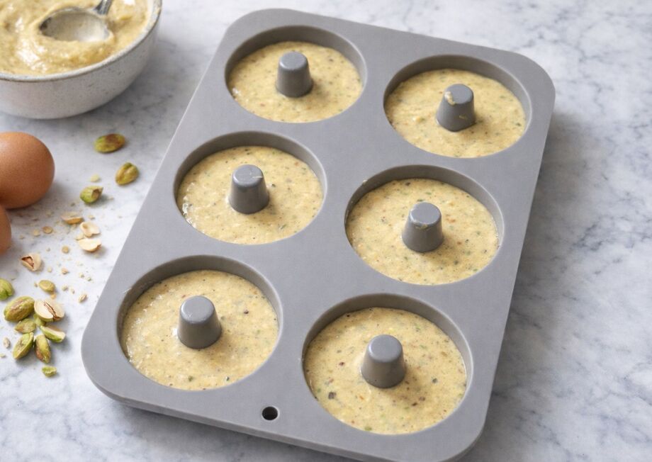 Very easy preparation for these healthy donuts.