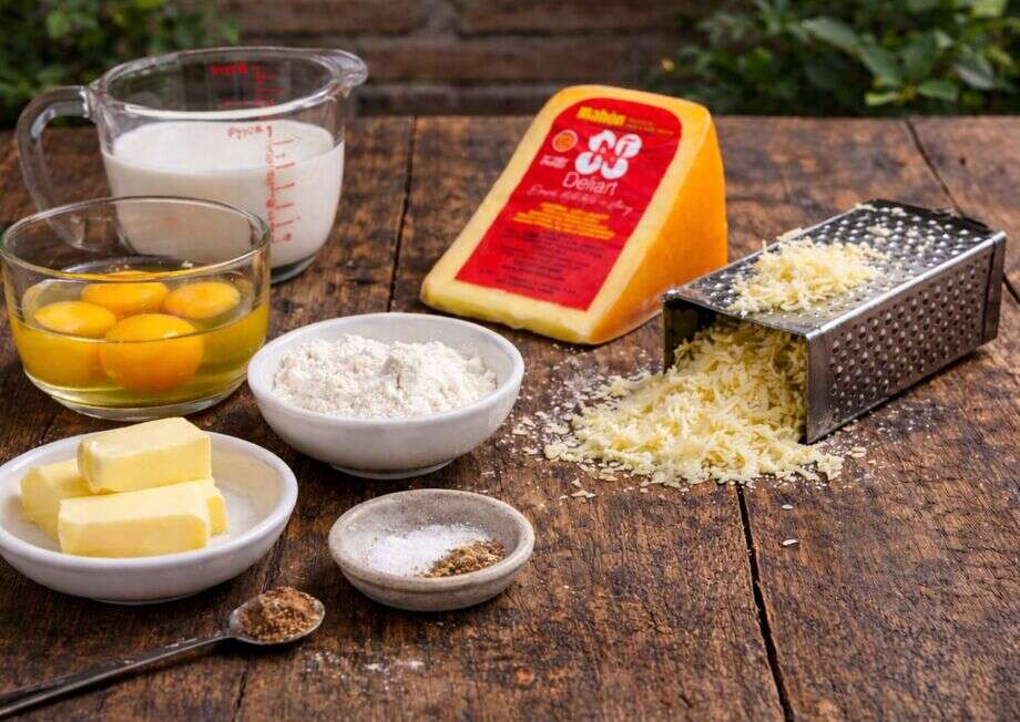 Simple ingredients, exceptional flavor thanks to Mahón cheese.