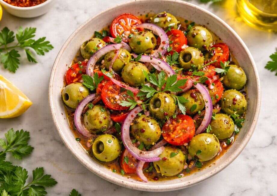 A very simple salad that's full of flavor