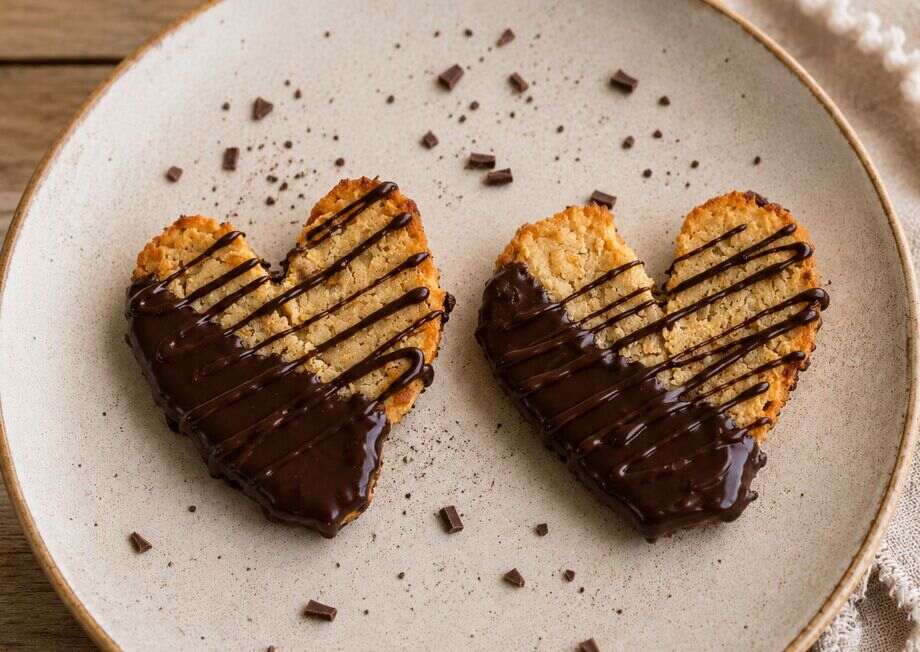 Gluten-free indulgence with dark chocolate.