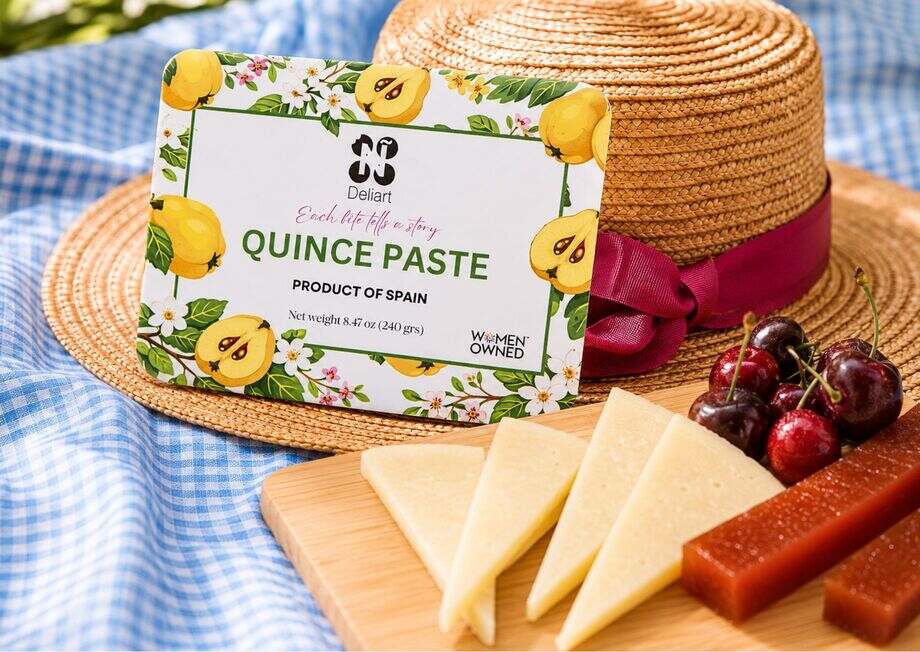 Spanish delicacy served with Manchego cheese