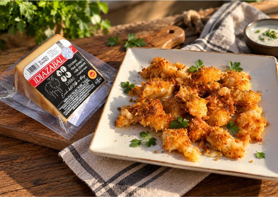 Crispy Chicken Bites with Idiazabal
